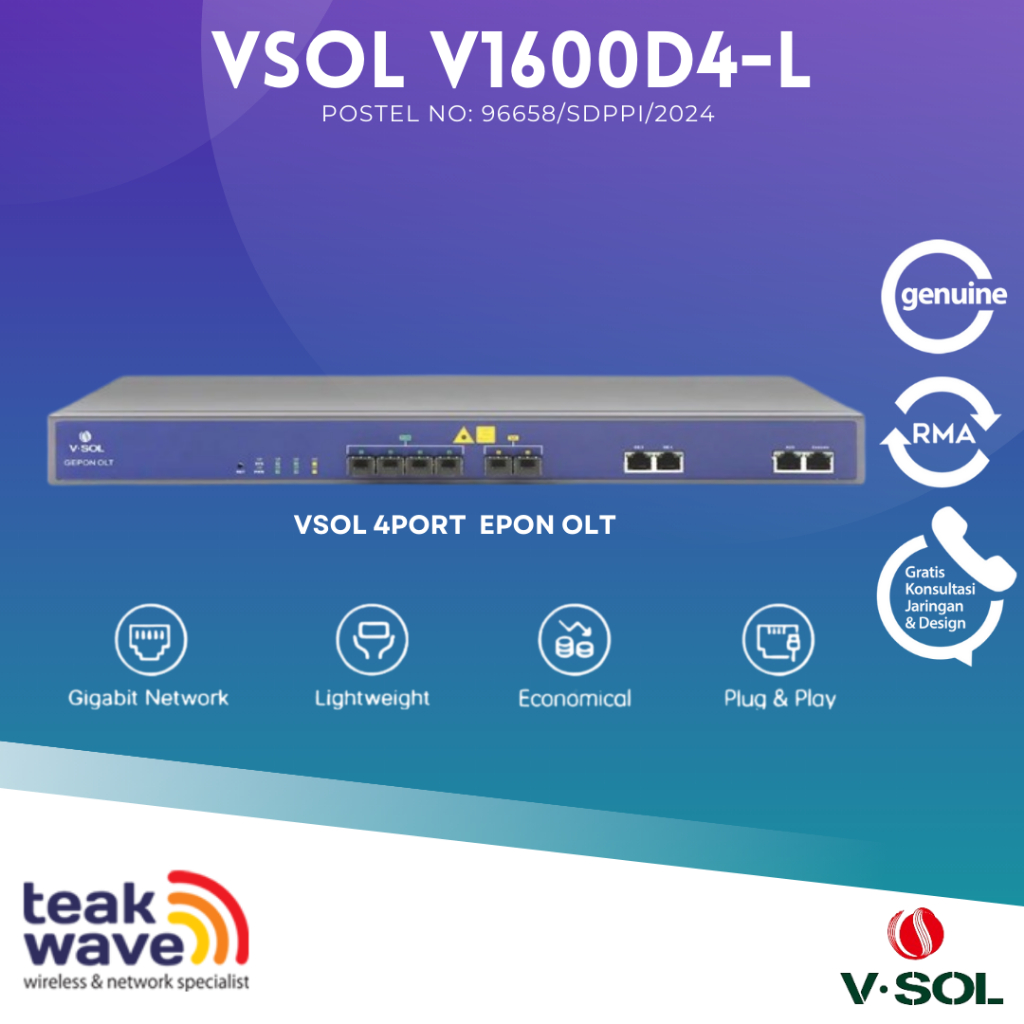 Jual Vsol V D L Epon Olt Port Layer Include Sfp Db Port Epon