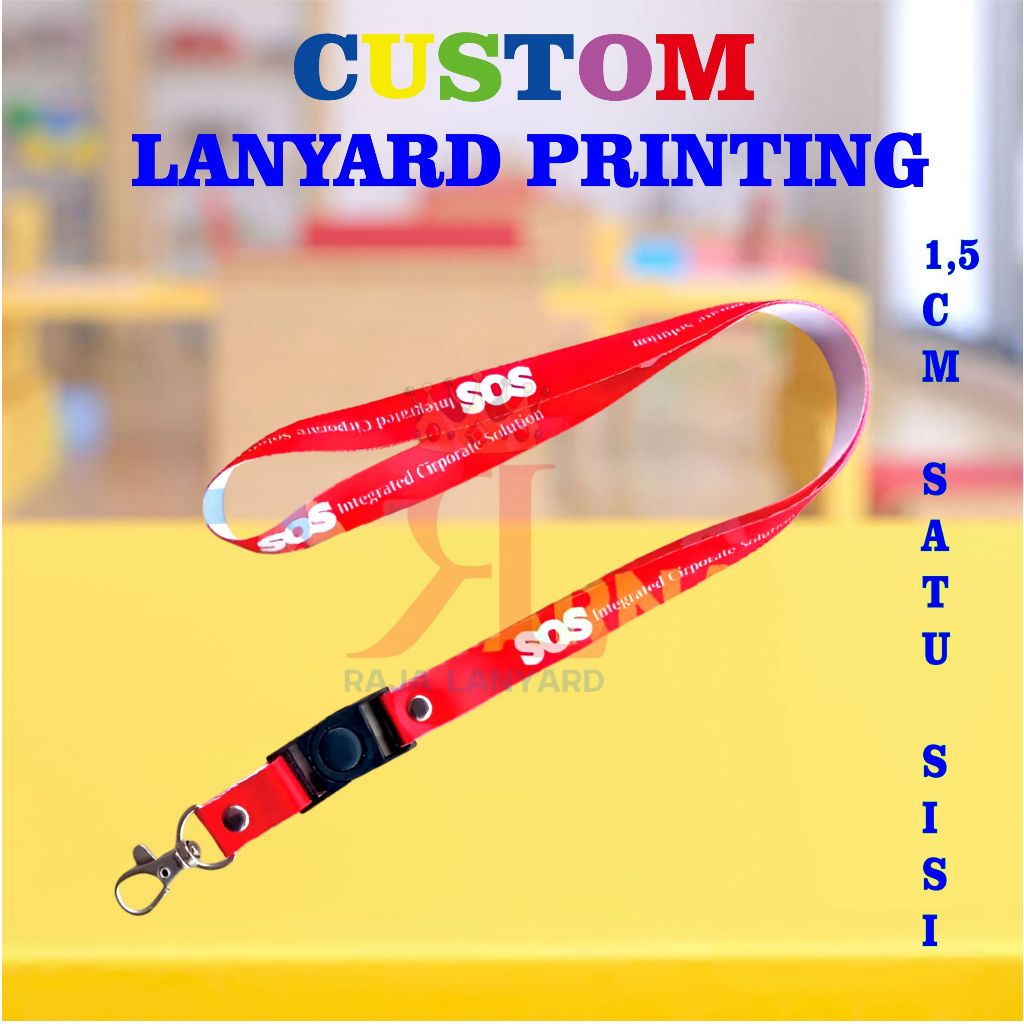 Jual Tali Lanyard Id Card Custom Printing Sublim Cm Sisi Satuan