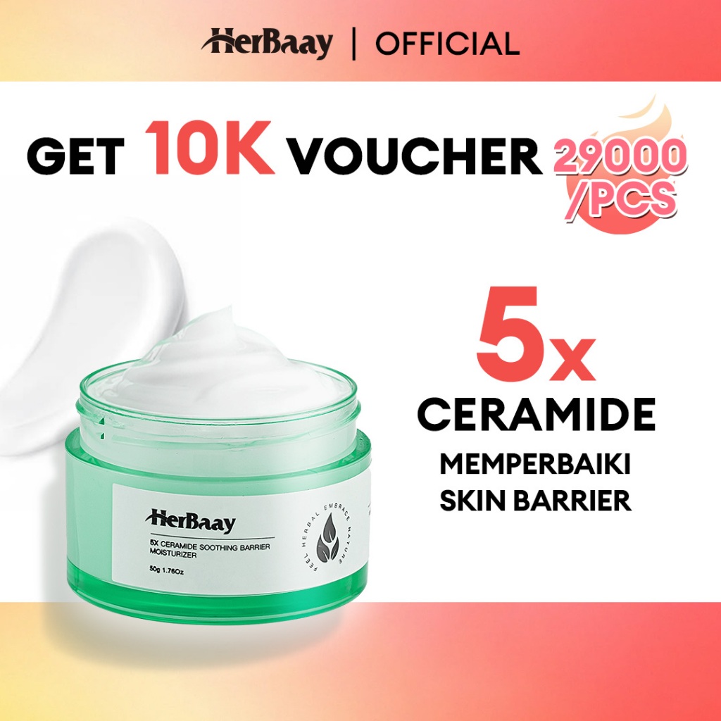 Jual Herbaay X Ceramide Pelembab Wajah G Moisturizer Cream