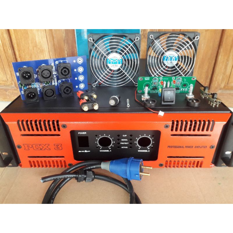 Jual Bok Power Amplifier PCX3 PCX3000 Lengkap Aksesoris Ukuran 3U Box