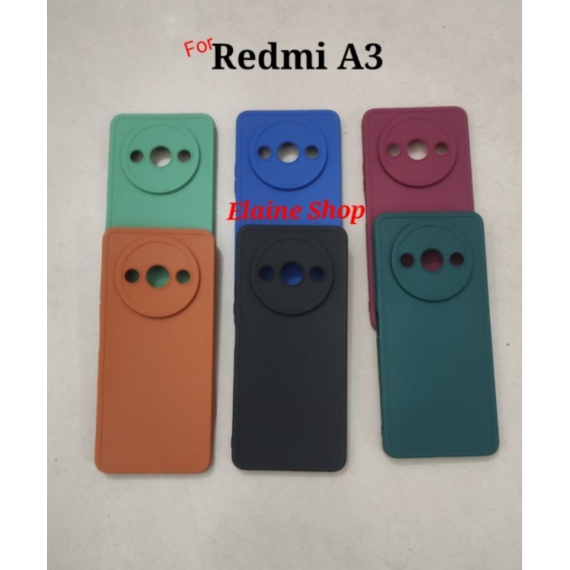 Jual Case Redmi A3 2024 Note 12 4G Case Pro Camera Macaron Full Warna