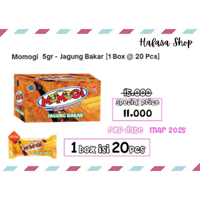 Jual Momogi 5 Gr Rasa Jagung Bakar 1 Box Isi 20 Pcs Shopee Indonesia