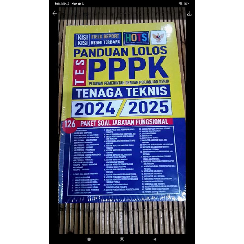 Jual Original Panduan Lolos Tes PPPK Tenaga Teknis 2024 2025 Shopee