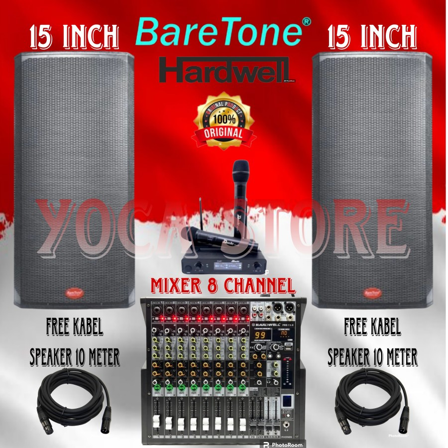 Jual Paket Karaoke Live Musik Akustik Baretone Inch Max Pro