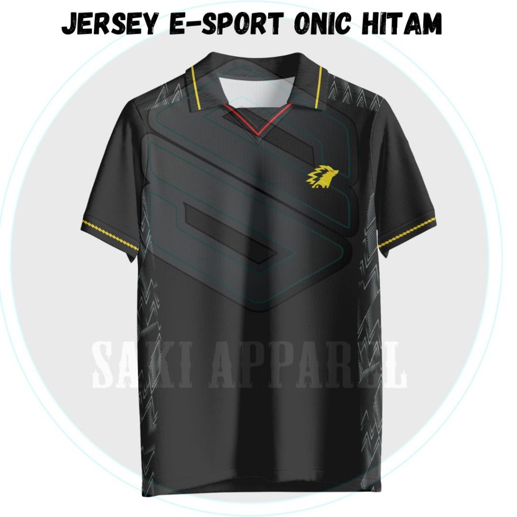 Jual JERSEY GAMING ONIC HITAM 2024 FULL PRINTING UNISEX Shopee Indonesia