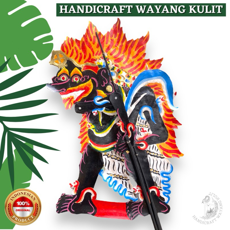 Jual Wayang Kulit Mini Buto Amral Buto Brahala Sewu Hitam Ukuran Cm