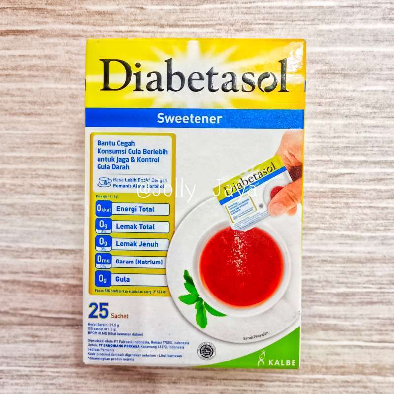 Jual Diabetasol Sweetener Isi Sachet Gula Pemanis Aman Untuk