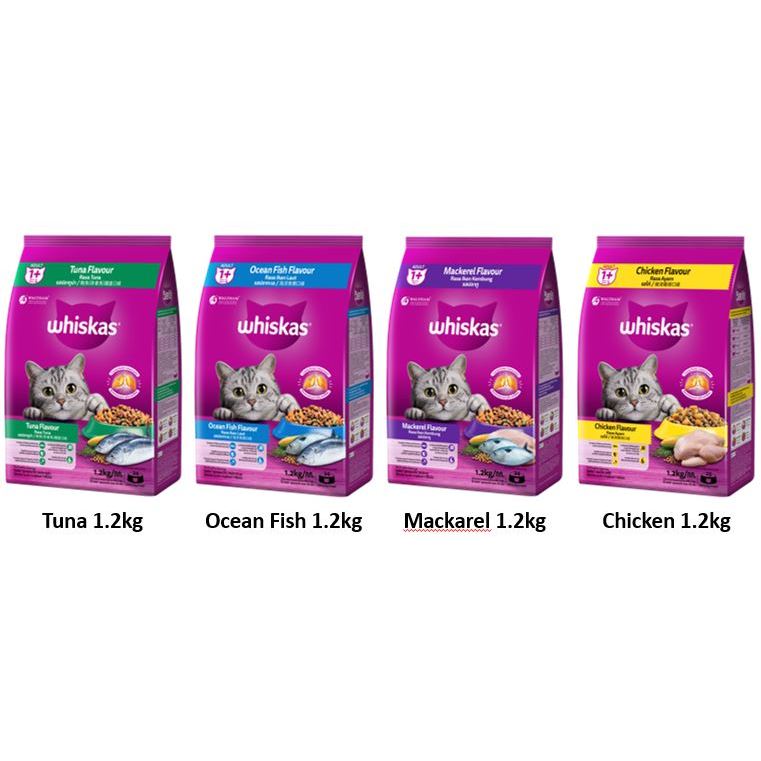 Jual WHISKAS Dry Cat Food 1 2kg All Varian Makanan Kucing Kering Dewasa