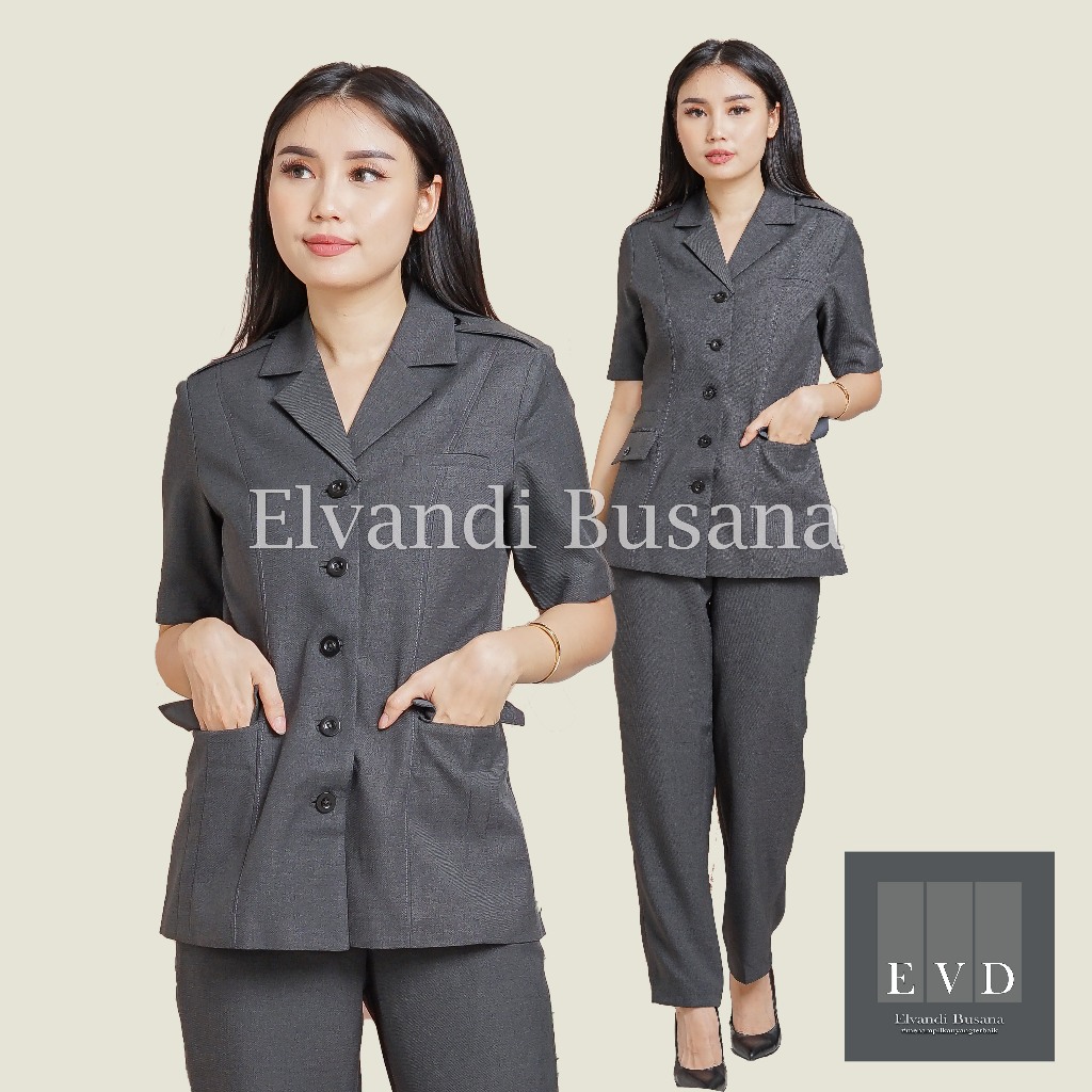 Jual Blazer Wanita Baju Kerja Kantor Seragam Pdh Pns Pemda Dinas Guru