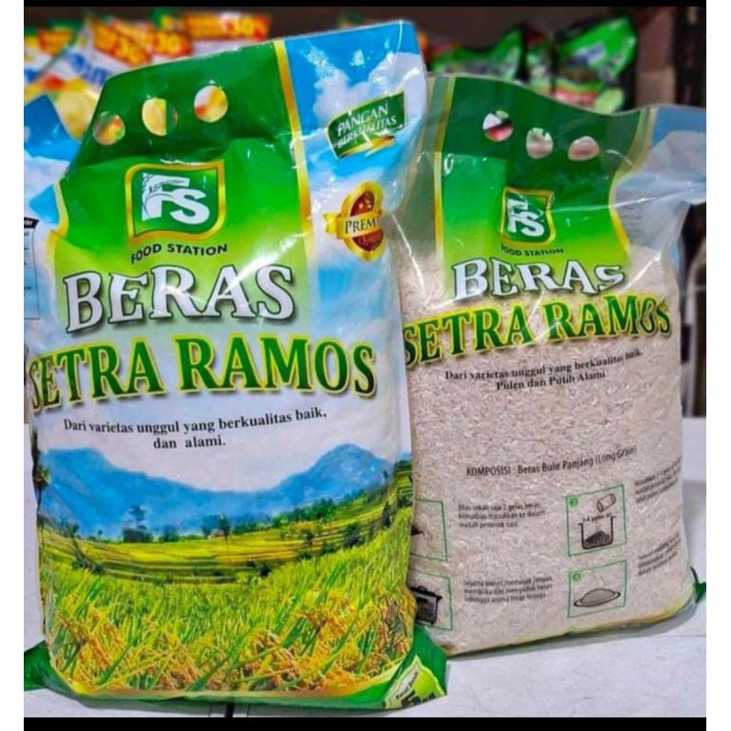 Jual Beras Fs Food Station Setra Ramos Setra Pulen Kg Ini Shopee