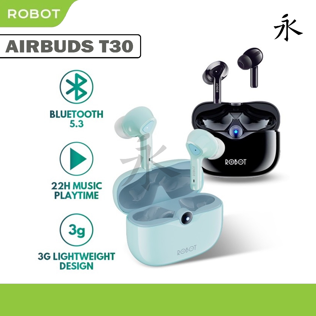 Jual Robot Tws Wireless Earphone Airbuds T Plus Original Bt