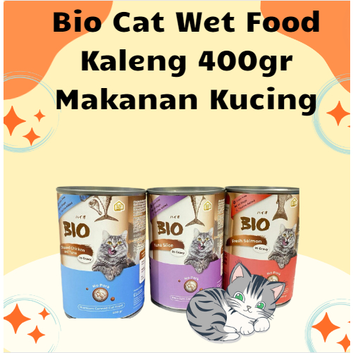 Jual Bio Cat Wet Food Kaleng Gr Makanan Kucing Shopee Indonesia