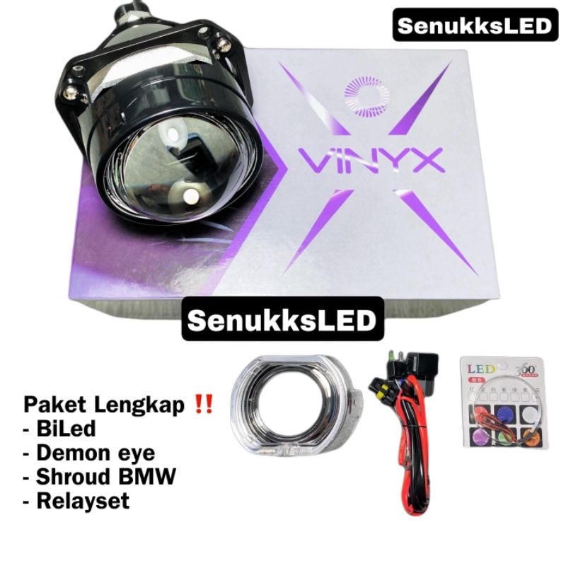 Jual Combo Paket Lengkap Projector Biled Vinyx P Inc Purple Lens