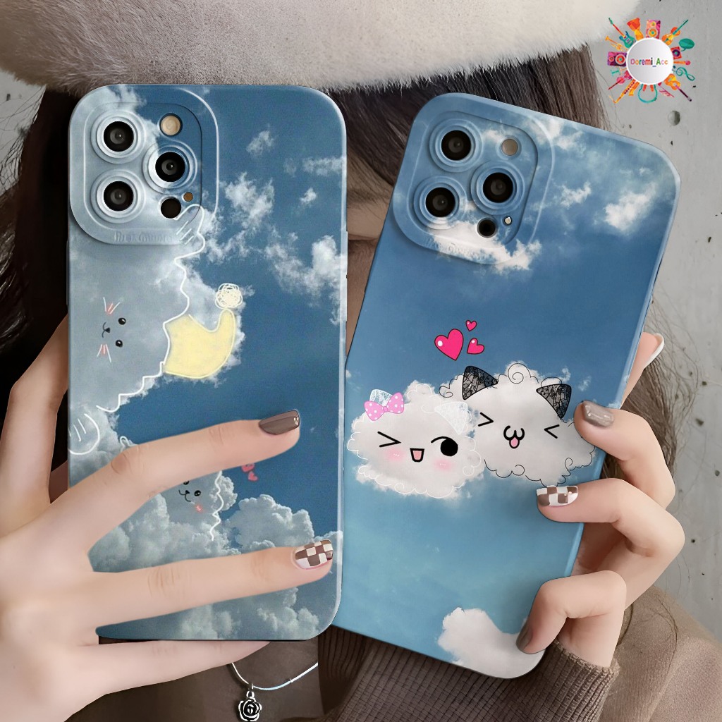 Jual Softcase Case Casing Procamera Custom Cute Clouds Untuk Vivo Y