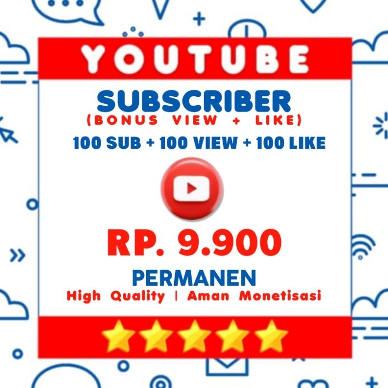 Jual Subscriber Youtube Bonus View Dan Like Permanen Bergaransi Untuk