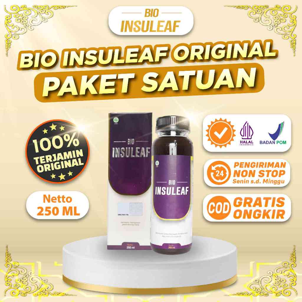 Jual Bio Insuleaf Herbal Diabetes Original 3 Kali Efektif Atasi Kencing