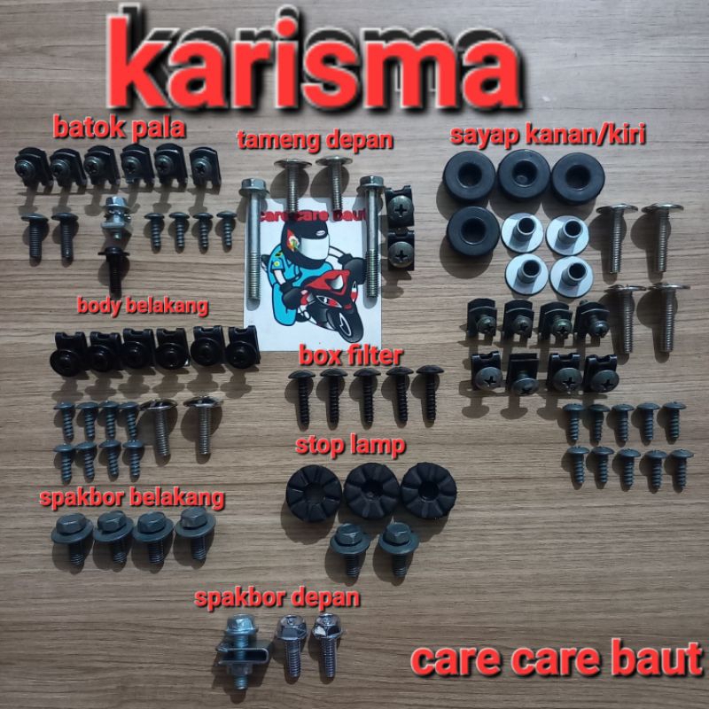 Jual Baut Fullset Body Karisma Baut Lengkap Body Honda Karisma