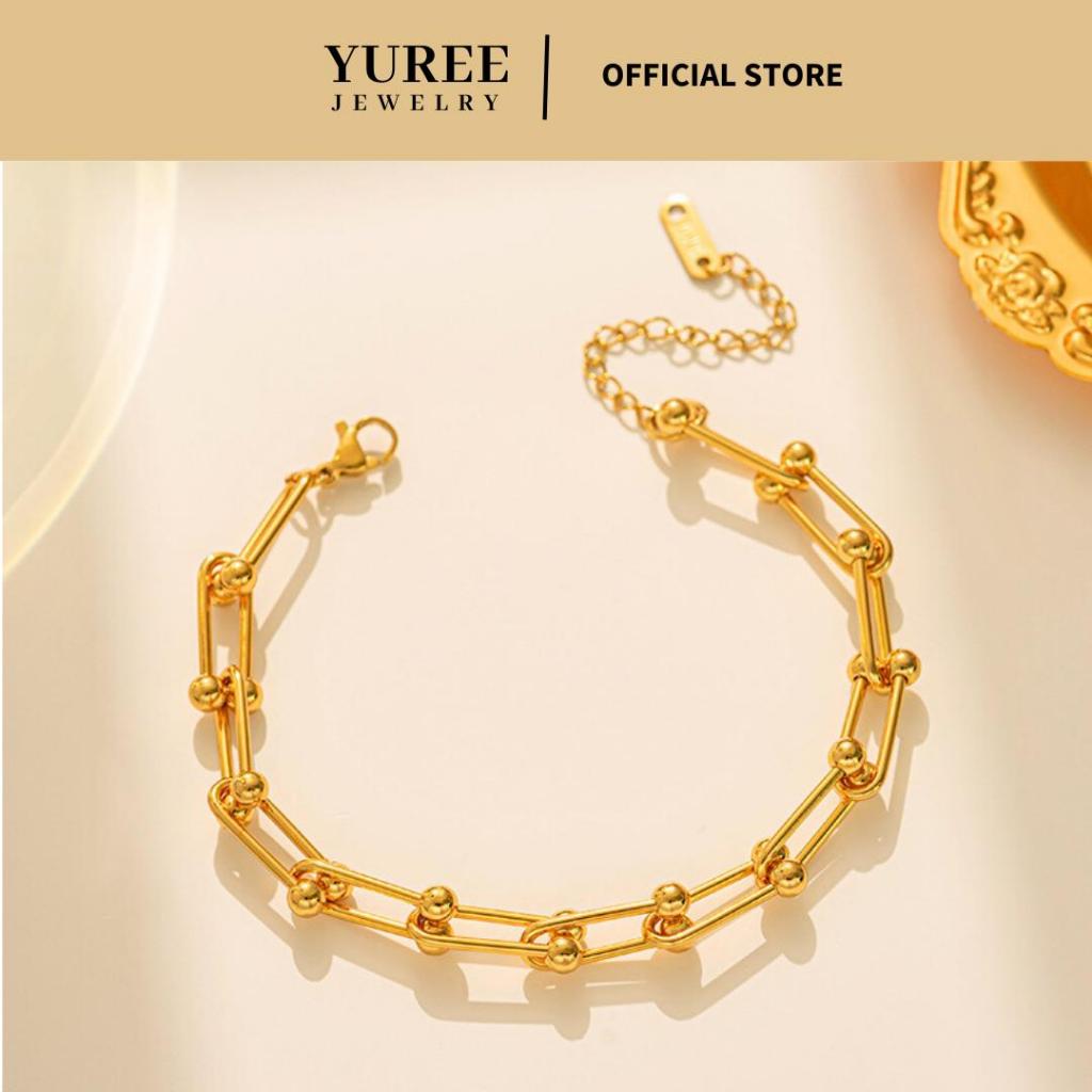 Jual Yuree Vedora Bracelet K Gold Plated Perhiasan Gelang Rantai