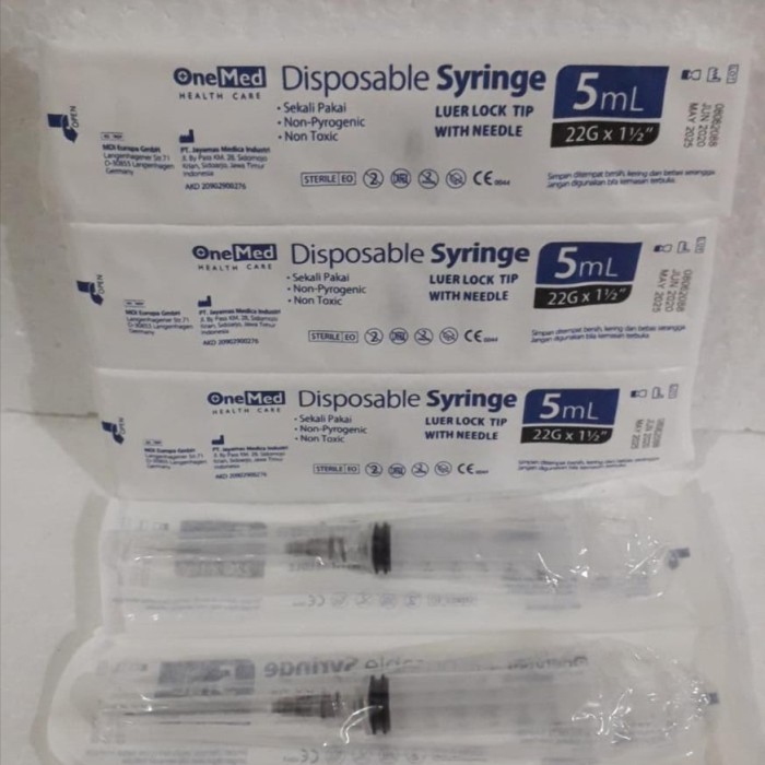 Jual Syringe Spuit Cc Cc Cc Jarum Suntik Onemed With Needle