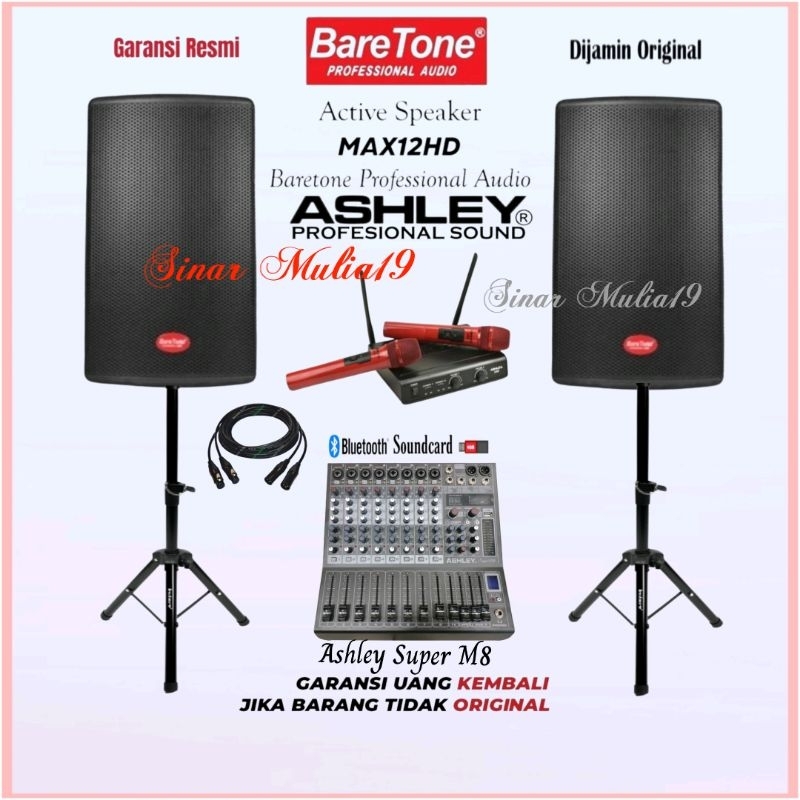 Jual Paket Karaoke Baretone Max Hd Mixer Ashley Super M Mic Wireless