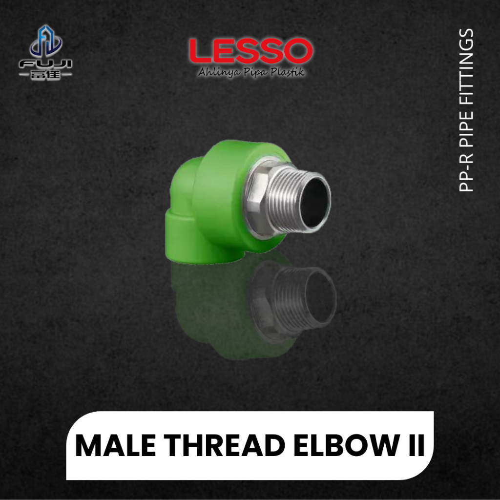 Jual Male Thread Elbow Ii Lesso Pipa Air Ppr Dengan Drat Shopee Indonesia