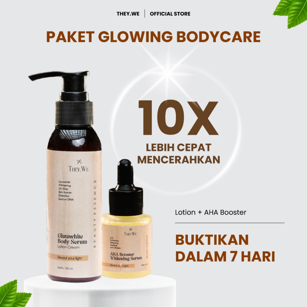 Jual They We Whitening Body Lotion AHA Serum Booster Pemutih