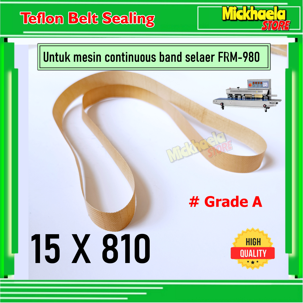 Jual 15 X 810 TEFLON BELT SEALING BELT PITA VANBELT SPAREPART MESIN