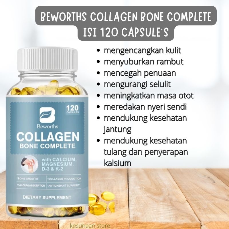 Jual Beworths Collagen Bone Complete Capsules Original Isi