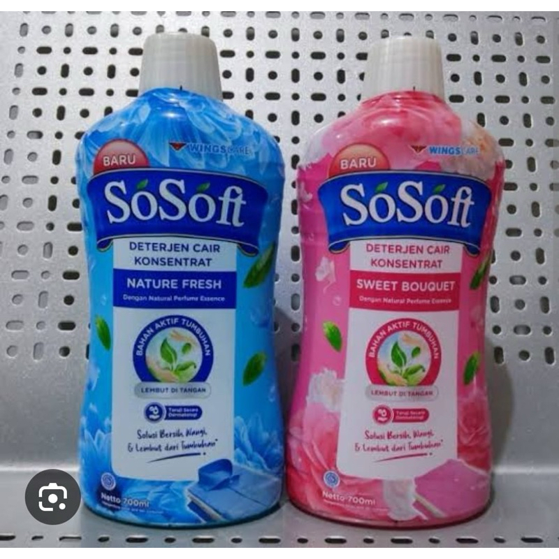 Jual SOSOFT DETERJEN CAIR 700 750ml Shopee Indonesia