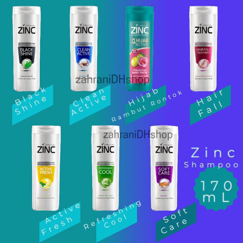 Jual ZINC Shampoo 170mL Shopee Indonesia