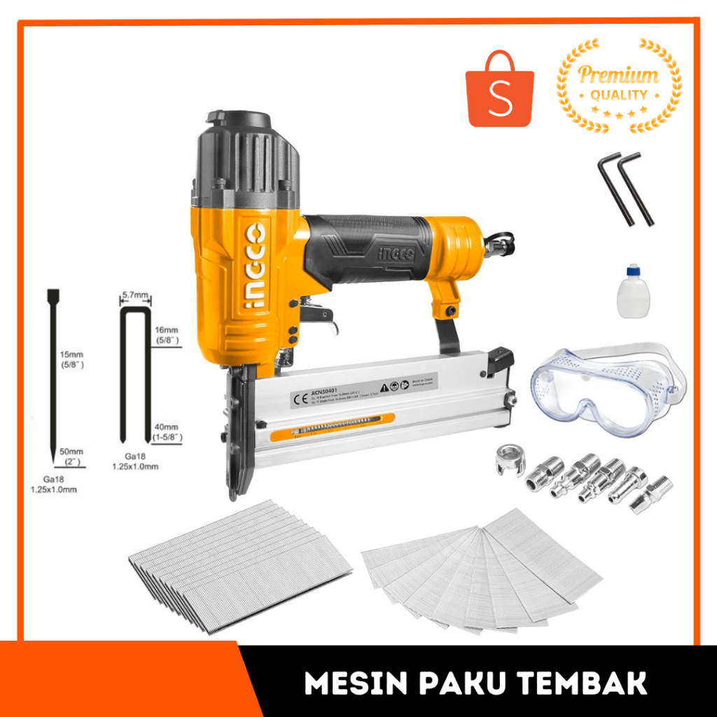 Jual Paku Tembak Hektar Ingco Acn Hekter Tembak Angin Air Nailer