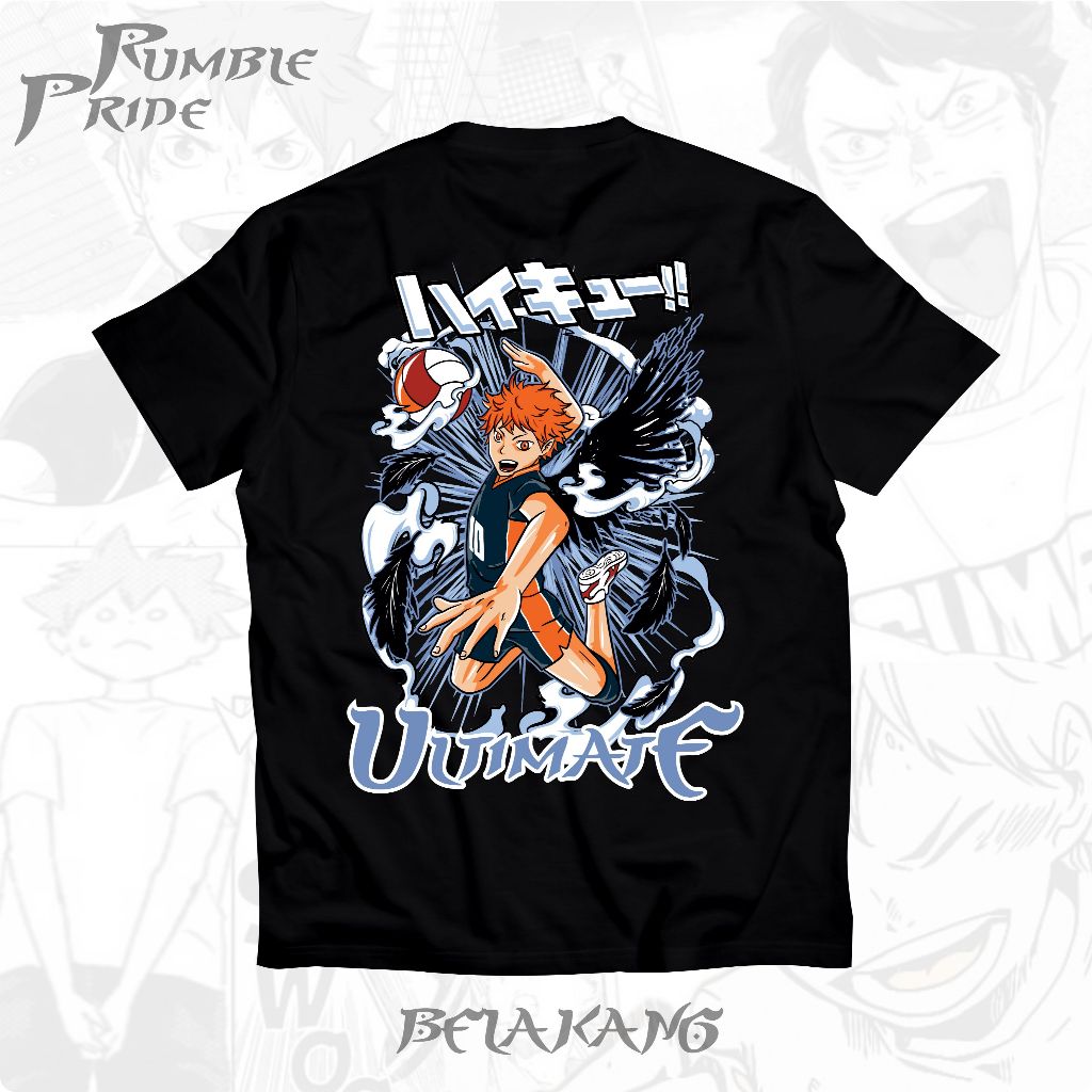 Jual Kaos Baju Anime Jepang HAIKYU HINATA SHOYO ULTIMATE V2 HK005 T