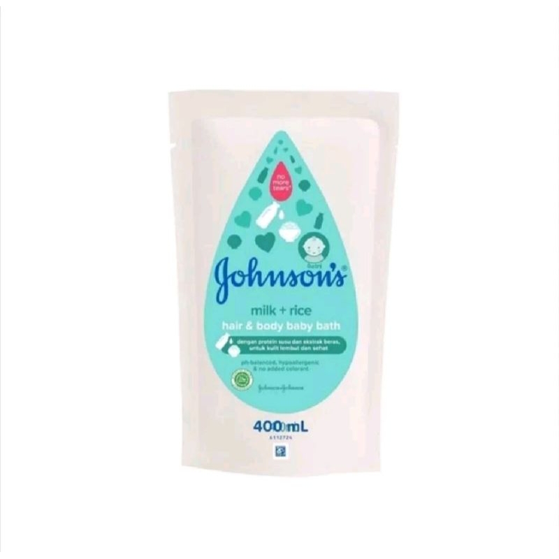 Jual JOHNSON S BABY Bath Refill Milk Rice 400ml Original Shopee