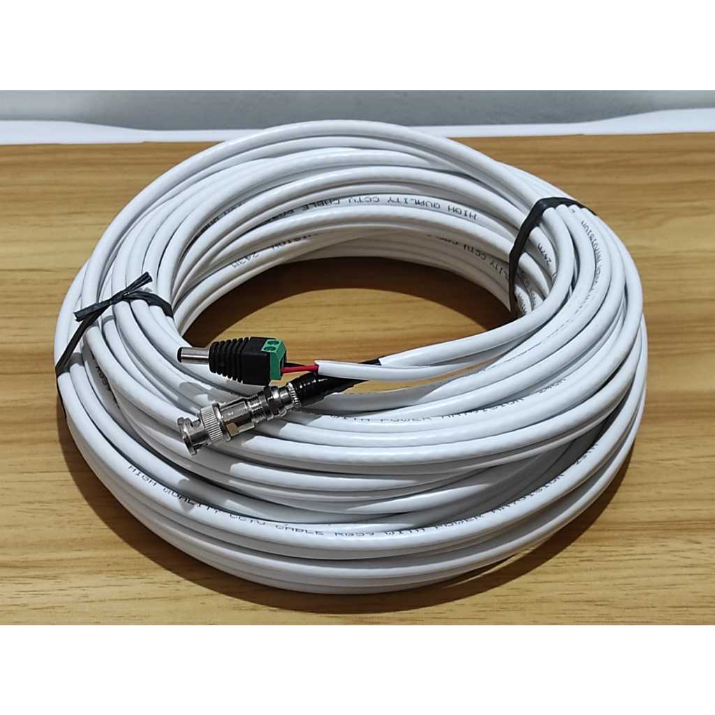 Jual Kabel CCTV Jadi 10 Mtr RG59 Plus Power Shopee Indonesia