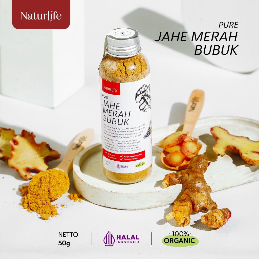 Jual Jahe Merah Bubuk G Asli Tanpa Campuran Original Naturlife