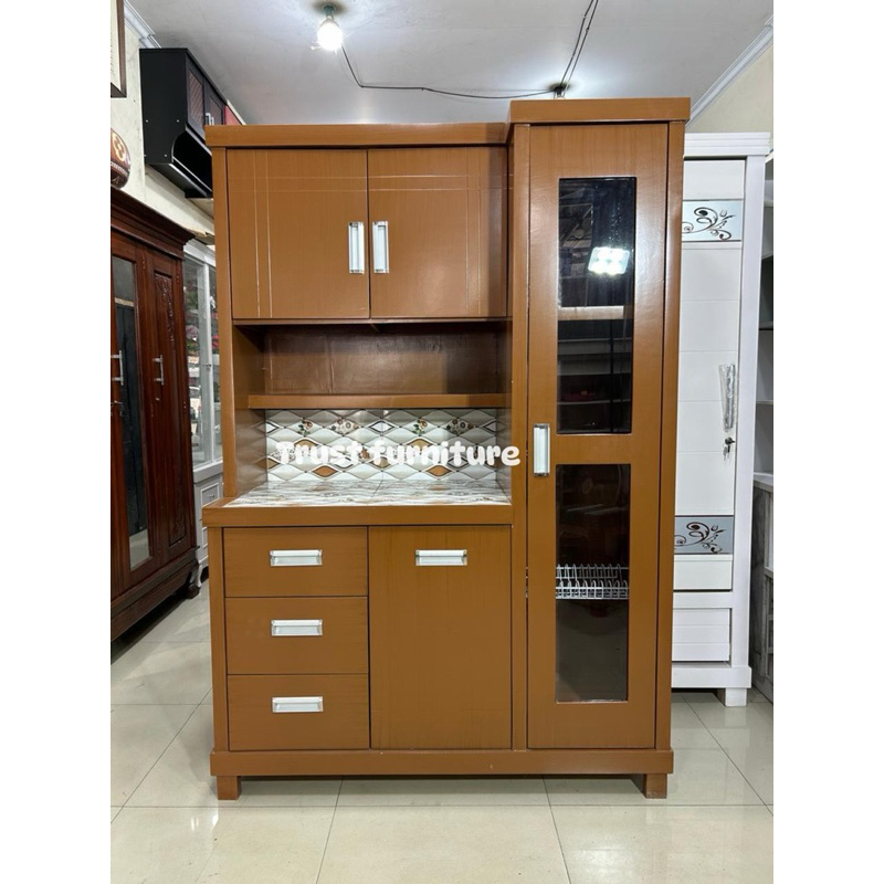 Jual Lemari Sayur Semi Kitchen Set Dapur Pintu Minimalis Shopee