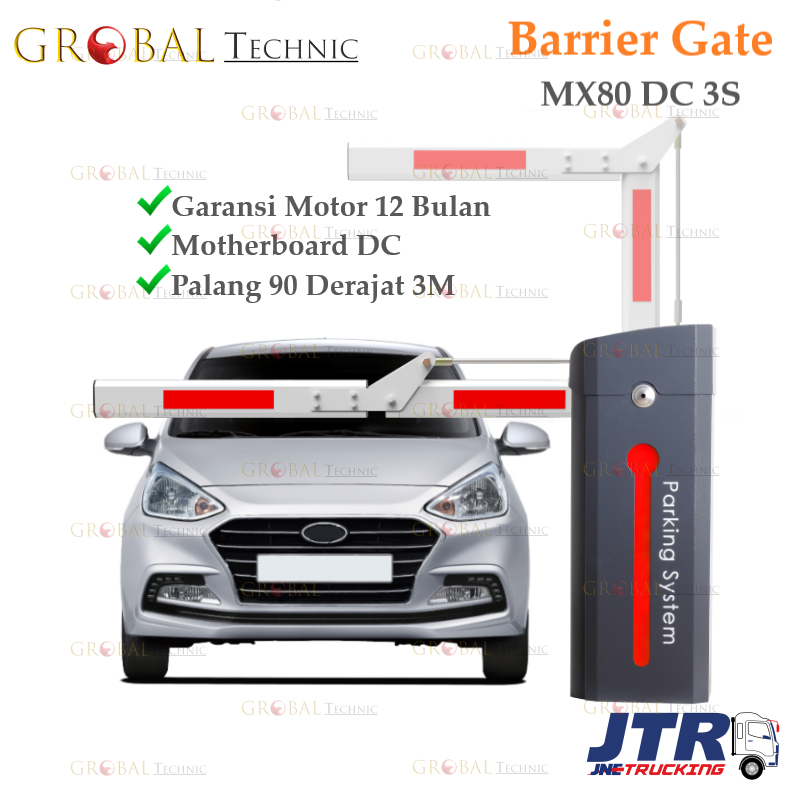 Jual Barrier Gate Mx Dc Automatic Arm Degree Portal Parkiran