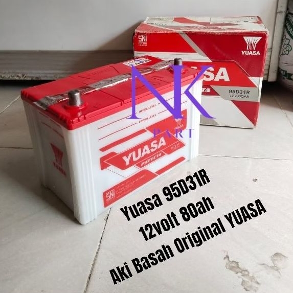 Jual Aki Mobil Yuasa 95D31R Pafecta 12v 80Ah Accu Basah Original YUASA