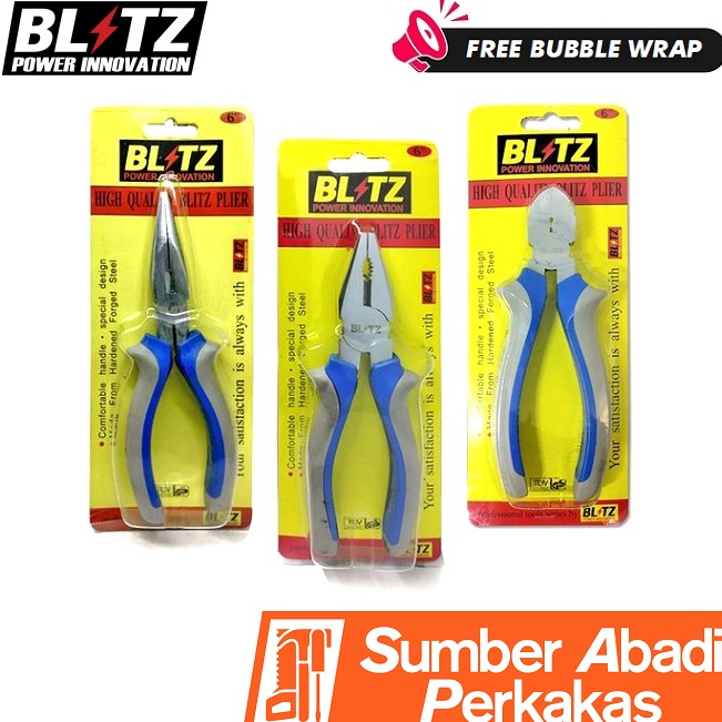 Jual Seller KG BLITZ Tang Kombinasi Potong Lancip 6 Inch Combination