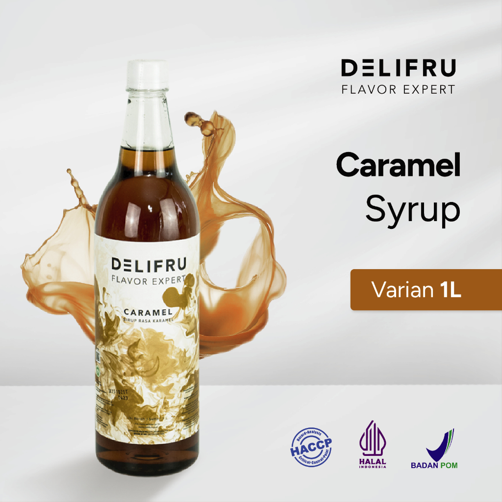 Jual Delifru Caramel Syrup 1 Liter Sirup Karamel Shopee Indonesia