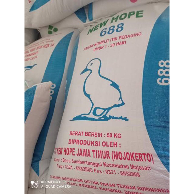 Jual PUR BEBEK NEW HOPE 688 PAKAN BEBEK MURAH NEW HOPE REPACK 1 Kg