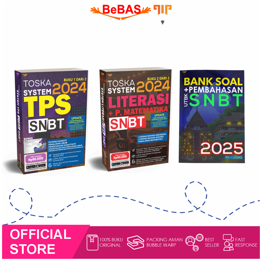 Jual Toska System UTBK SNBT 2025 Soal Asli 2009 2024 7 Subtes