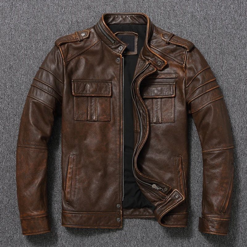 Jual JAKET KULIT ASLI DOMBA JAKET KULIT MOTOR PRIA BIKER TOURING