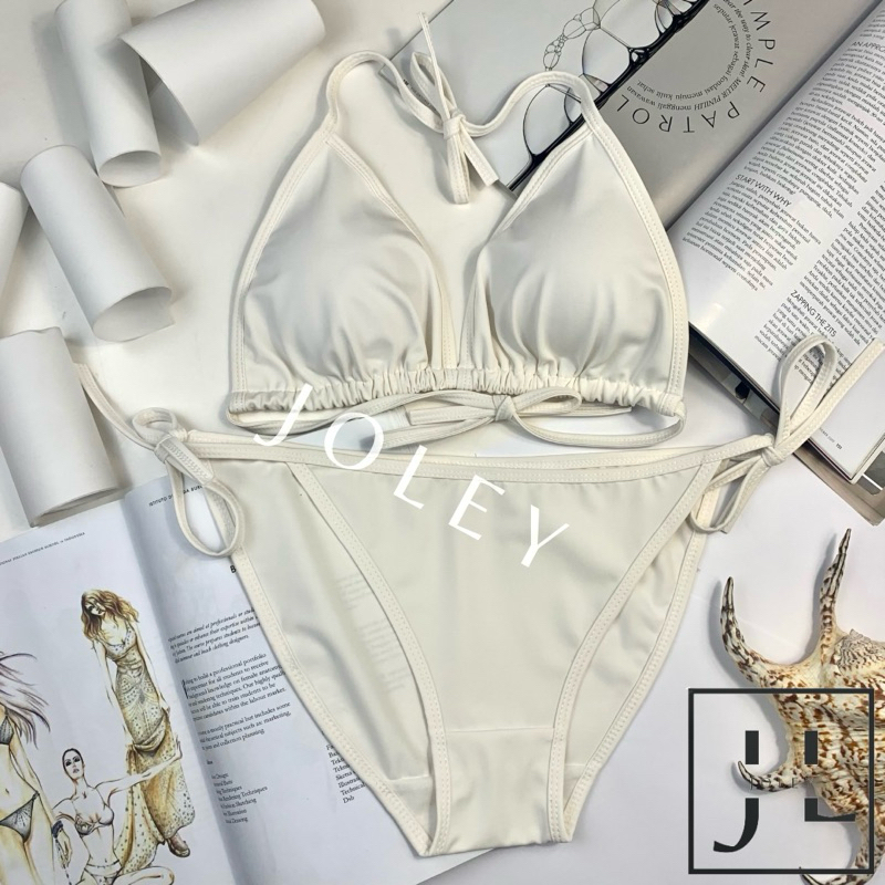Jual Kai Solid Bikini Set Bikini Pantai Bikini Segitiga Bikini