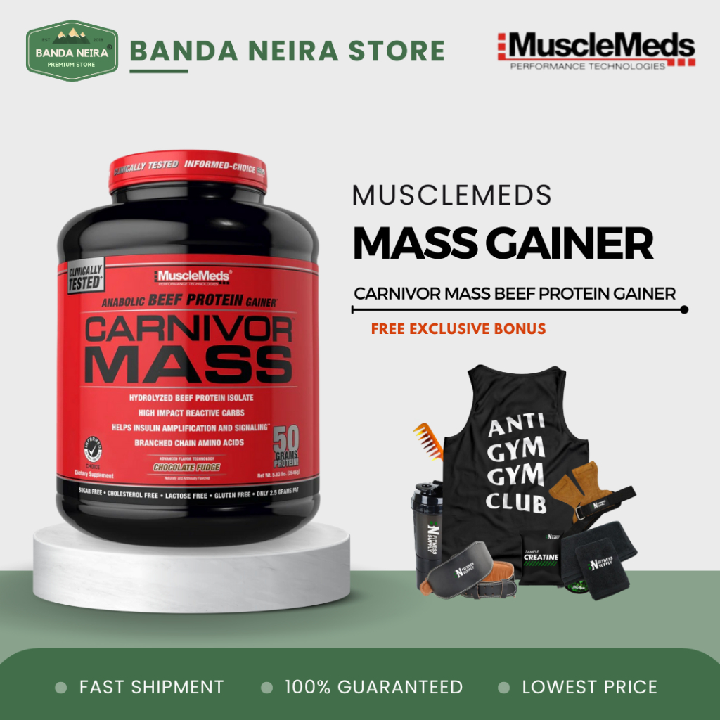 Jual Musclemeds Carnivor Mass Beef Protein Gainer Powder Lbs