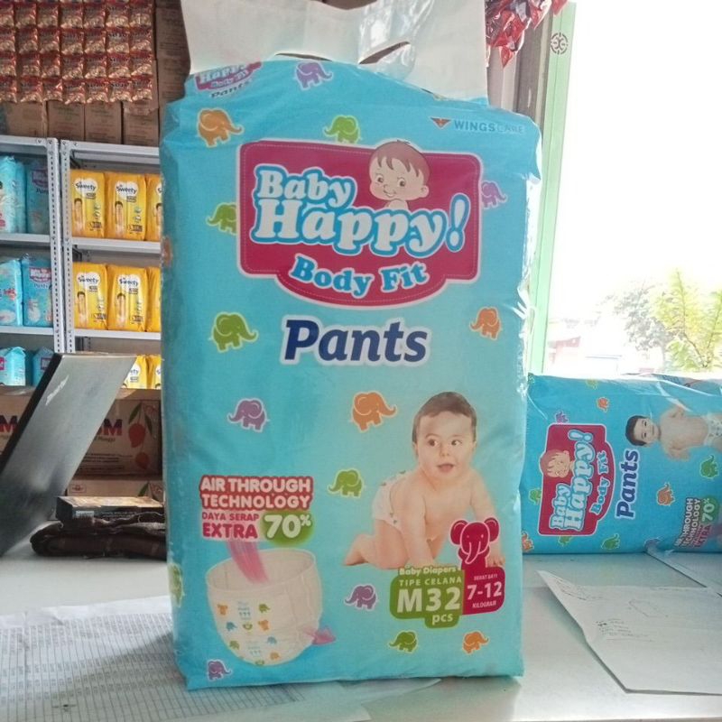 Jual Baby Happy Body Fit Pants M32 7 12kg Shopee Indonesia