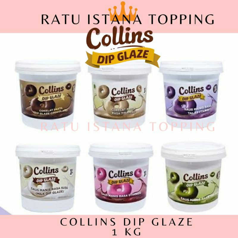 Jual COLLINS DIP GLAZE COKELAT PASTA 1 KG DIPPING CHOCOLATE 1 KG