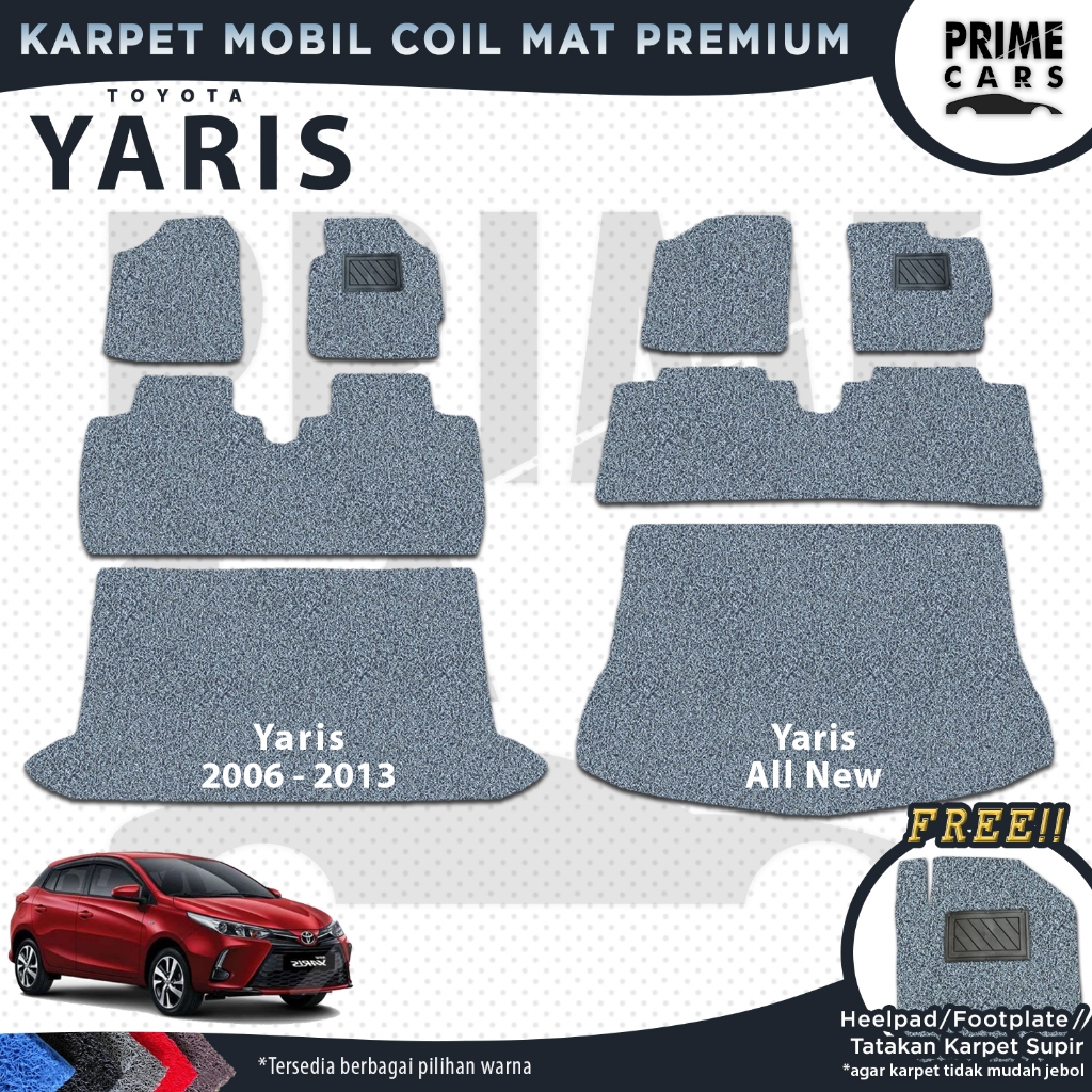 Jual Karpet Mobil Coil Mat Toyota YARIS Old All New Full Set Bagasi