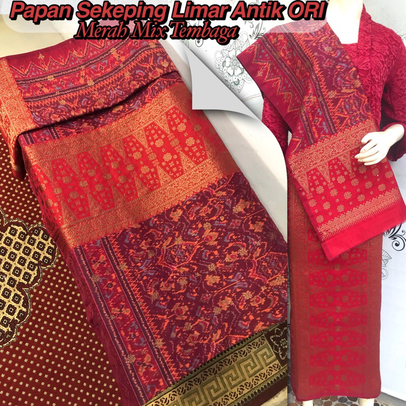 Jual Songket Papan Sekeping Limar Antik Ori Asli Tenun Tangan Palembang