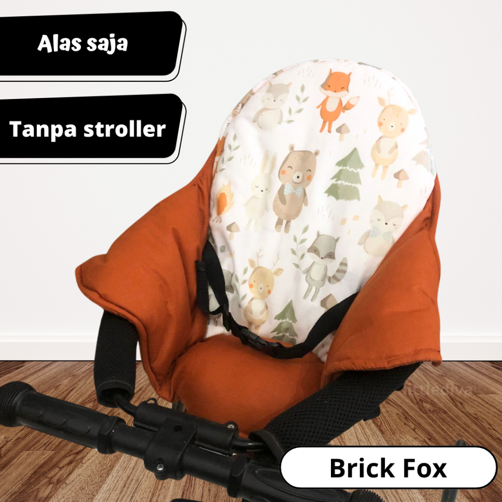 Jual Brick Fox Trike Pad Sandaran Segitiga Alas Stroller Kereta